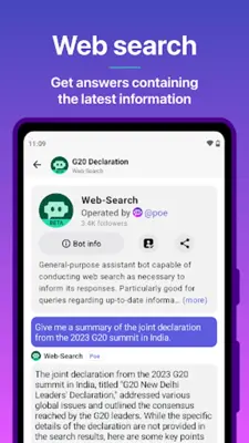 Poe - Fast AI Chat android App screenshot 4