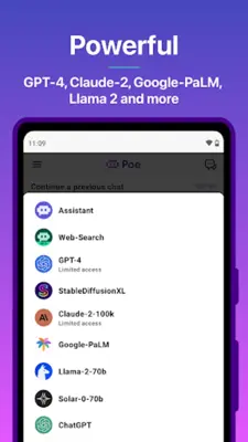 Poe - Fast AI Chat android App screenshot 6